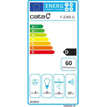 Cata F-2260 BK Ελεύθερος Απορροφητήρας Ανακύκλωσης 60cm Καφέ Cata F-2260 BK Ελεύθερος Απορροφητήρας Ανακύκλωσης 60cm Καφέ